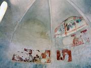 Gotické fresky znázorňujúce scény zo života sv. Erazma